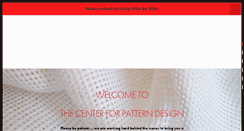 Desktop Screenshot of centerforpatterndesign.com